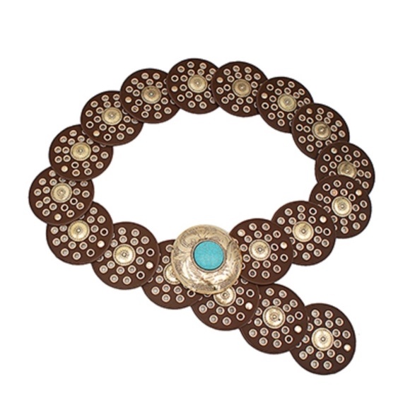 CAB Stone Accent Boho Disk Belt - Picture 1 of 1